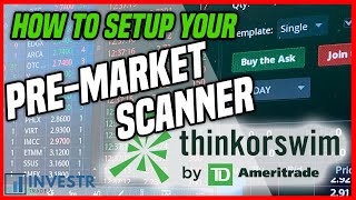 😲 HOW TO SCAN FOR STOCKS PREMARKET  PREMARKET SCANNER SETUP [upl. by Limann465]