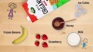 Arla Organic Milk  Strawberry Banana Kiddie Smoothie [upl. by Norga]