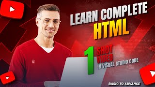 LEARN HTML IN 1 HOUR  Tutorial for Beginners [upl. by Ataymik364]