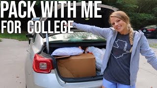 PACK WITH ME FOR COLLEGE [upl. by Jobi]