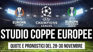 Studio coppe europee Champions League Europa League e Conference League [upl. by Cirtemed]