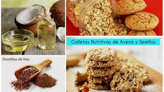 Galletas DELICIOSAS y NUTRITIVAS de AVENA [upl. by Allenad936]