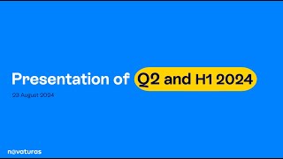 Novaturas Investor Conference H1 FY 2024 [upl. by Liam]