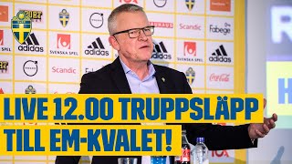 LIVE Janne Andersson presenterar EMkvaltruppen [upl. by Sibel]