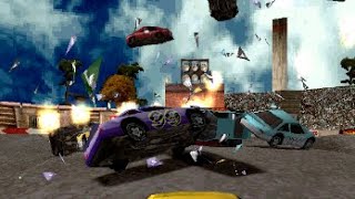 Destruction Derby 2 PS1  Gameplay [upl. by Grosberg]