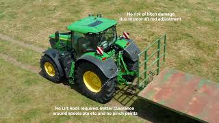 Bennett Uniglide  independent pickup hitch for John Deere 6195R [upl. by Scrivens]