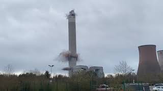 RUGELEY POWER STATION DEMOLITION [upl. by Treborsemaj]