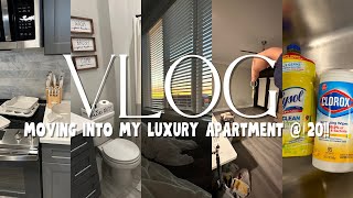 MOVING VLOG 2024  moving into a luxury apartment at 20  shopping  tour  stocking  MORE [upl. by Baecher]