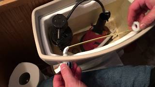 How To Replace A Toilet Flush Lever Handle [upl. by Laeno314]