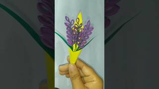 Flower bouquet ideas with paper quillingpapercraft youtubeshort [upl. by Jobe]