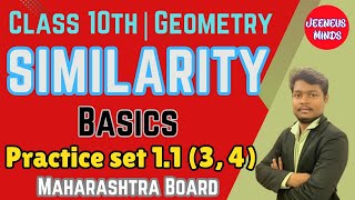 Similarity PrSet 1134class10thGeometryjeeneus mindsmaharashtraboard mathsclassgeometry [upl. by Nave940]