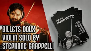 Billets Doux  Violin Solo Transcription Stephane Grappelli [upl. by Noit218]