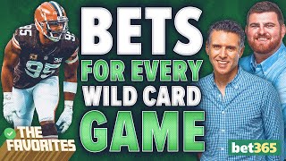 NFL Wild Card Betting Predictions amp BETS for NFL Playoffs NFL Expert Picks  The Favorites Podcast [upl. by Colver]