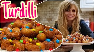 Calabrese Turdilli Italian Honey Balls Traditional Family Recipe [upl. by Lucila349]