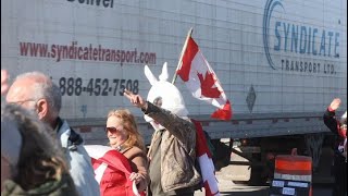 Hundreds Protest West Of Calgary Against Federal Carbon Tax [upl. by Linea]