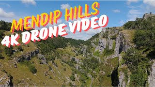 MENDIP HILLS NATIONAL LANDSCAPE 4K DRONE VIDEO [upl. by Ogdon547]