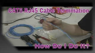 CAT5 RJ45 Termination for Audio  Video Installations [upl. by Anerhs]