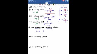 Draw compounds that contain the following a A primary alcohol b A tertiary nitrile c A secon… [upl. by Noble738]