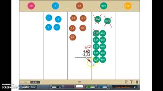 Subtracting Decimals TenthsHundredths Grade 4 [upl. by Eneryt]