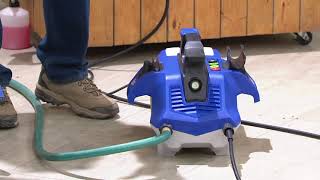 Blue Clean 2050 PSI Pressure Washer with OnOff Cart on QVC [upl. by Robyn]