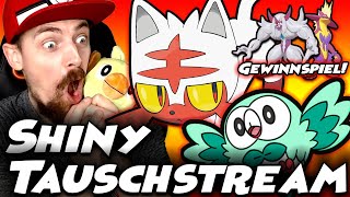 Shiny Gewinnspiel  Shiny Hunt  Tauschstream  Pokemon Schwert amp Schild Livestream [upl. by Anma]