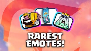 The rarest Emotes in Clash Royale 😨 [upl. by Berriman478]