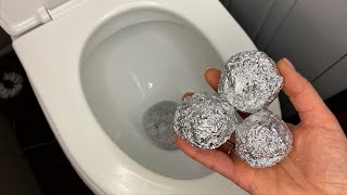 🔴Put aluminum foil in the toilet Once and you will be surprised by the result [upl. by Ellinej]