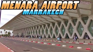 MARRAKECH MENARA AIRPORT  Departure Terminal  Morocco 4k [upl. by Kaye950]