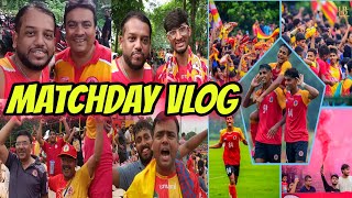 East Bengal Vs George Telegraph Matchday Vlog ❤️💛 পিছিয়ে পড়া ইস্টবেঙ্গল খোঁচা খাওয়া বাঘের সমান 🔥🤩 [upl. by Drucill]