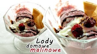 Domowe Lody Malinowe  smaczneprzepisypl [upl. by Aroon]