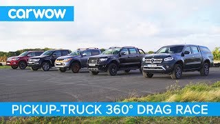 XClass vs Amarok vs Hilux vs Ranger vs L200  360° DRAG amp ROLLING RACE [upl. by Luas676]