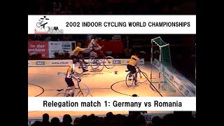 2002 UCI World Championships 204Relegation match 1 GER vs ROM  WM2002 Cycleball [upl. by Meibers265]