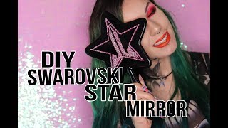 I BLING OUT A JEFFREE STAR COSMETICS MIRROR  WITH REAL SWAROVSKI [upl. by Adigirb]