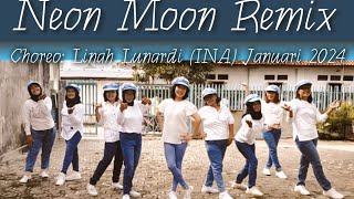 NEON MOON REMIX  LINE DANCE  Choreo Linah Lunardi INA  January 2024 [upl. by Theresa599]