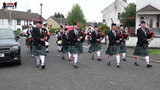 Cranny Pipe Band  Ballymoughan Purple Guards Flute Band Parade 2024 [upl. by Alyl503]