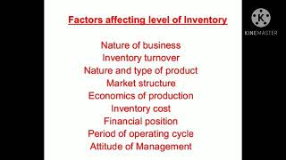 Inventory Control 2 Factors affecting IC [upl. by Anelaf524]