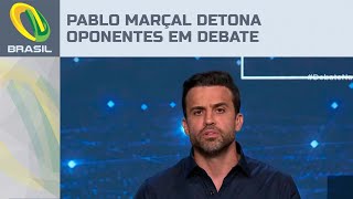 Pablo Marçal detona candidatos à Prefeitura de SP em debate quotPodem vir pra cimaquot [upl. by Inus]