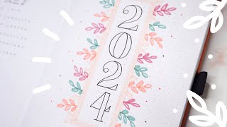 2024 bullet journal setup  plan with me  simple beginner friendly setup ✨ [upl. by Hopper]