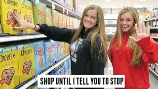 Shop Until I Tell You to Stop Shopping Challenge  Jacy and Kacy [upl. by Holleran]