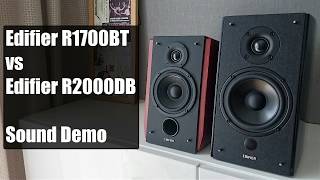 Edifier R1700BT vs Edifier R2000DB  Sound Demo [upl. by Mcnutt]