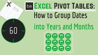 Excel Pivot Tables How to Group Dates into Years and Months [upl. by Avrit]