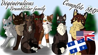 Bramblestar family warriors COMPLETE MAP Dégénérations [upl. by Ahsekram489]