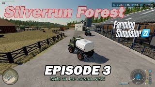 SILVERRUN FOREST EP 3  Acetic Acid Manure Pellets Transporting Bales Oat Flour Timelapse Music FS22 [upl. by Aicrag]