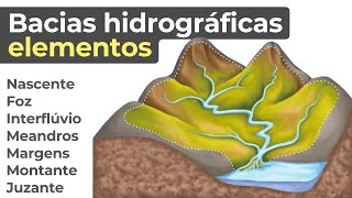 BACIA HIDROGRÁFICA E SEUS ELEMENTOS 🌎 Geografia física no vestibular [upl. by Chancelor875]