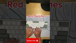 Red Switches Vs Blue Switches computerkeyboard [upl. by Ninette]