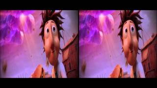 3D TV Cloudy with a Chance of Meatballs 3D Trailer in Stereoscopic 3D 1080p TRU3D [upl. by Kifar]