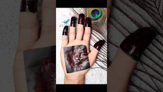 easy mehndi stencils design stencil with mehndi shortvideo henna mehndi shortsfeed shortsvideo [upl. by Cromwell]