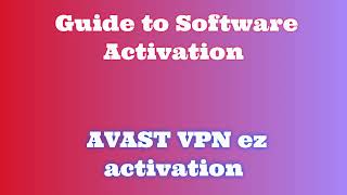 AVAST VPN Installation StepbyStep Tutorial [upl. by Otes762]