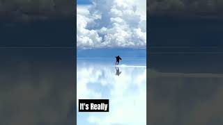 Uyuni Salt Flats Bolivia  The Biggest Mirror 👥 💞💞💞 shortvideo [upl. by Virnelli405]