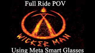 Wicker Man full ride at Alton towers using meta smart glasses [upl. by Abba]